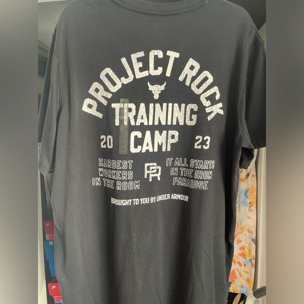 UA Project Rock Training Camp tee